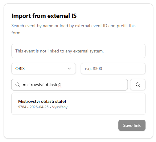 Import data external IS
