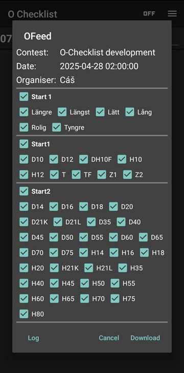 All categories available