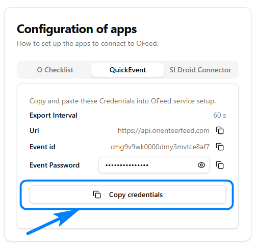 Copy Credentials